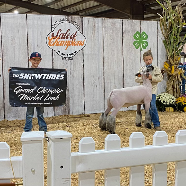 Grand Champion Market Lamb<br />
Virginia State Fair